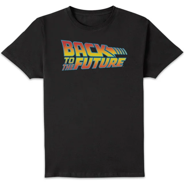 T-Shirt Homme Retour vers le Futur - Logo Classique - Noir