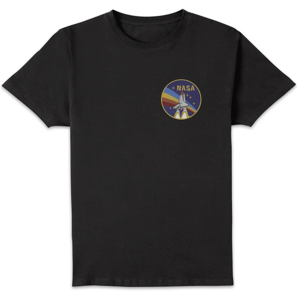 T-Shirt Homme NASA Vintage Rainbow Shuttle - Noir - S Image 1