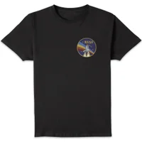 T-Shirt Homme NASA Vintage Rainbow Shuttle - Noir