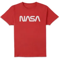 T-Shirt Homme NASA Worm Logotype - Rouge