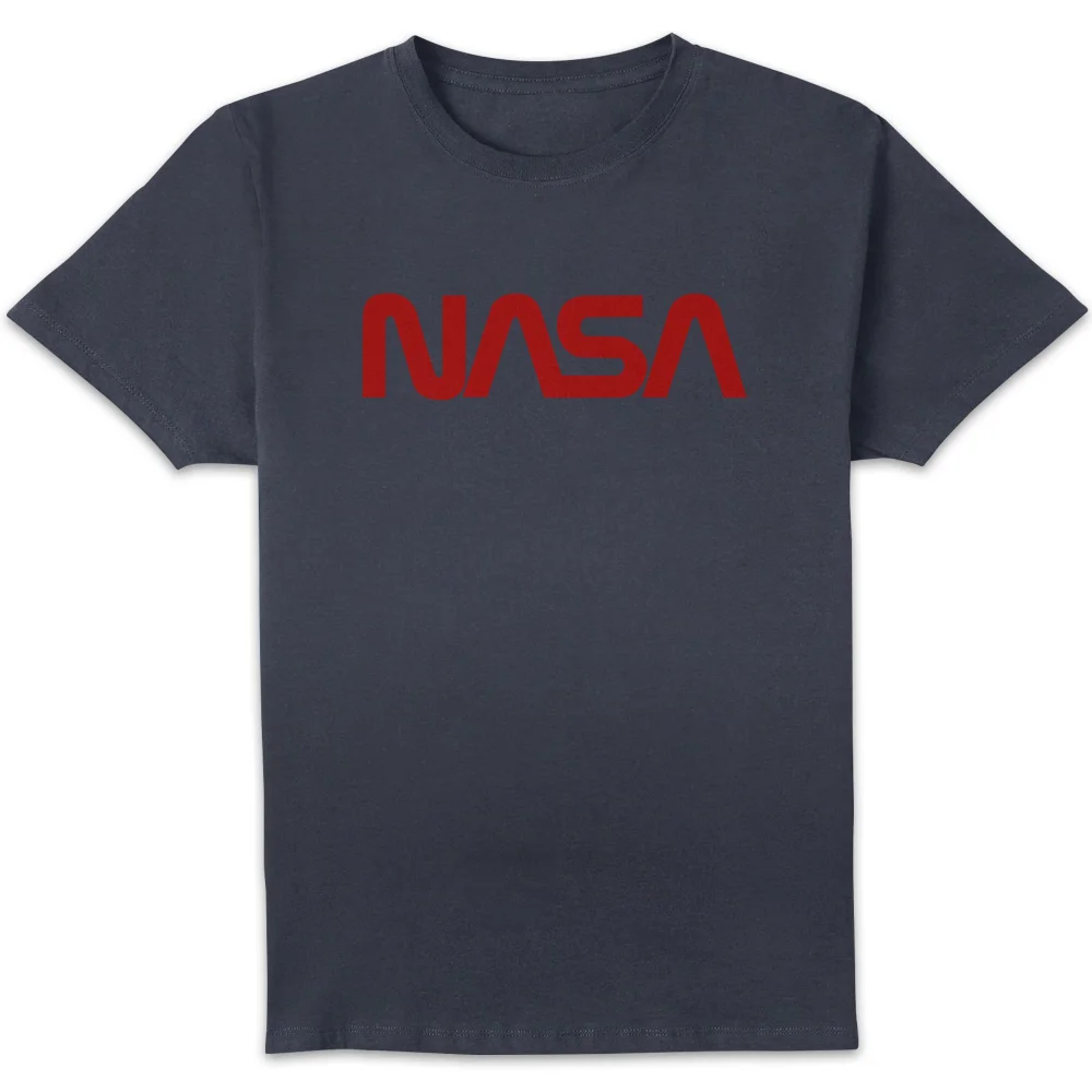 T-Shirt Homme NASA Worm Logotype - Bleu Marine - S Image 1