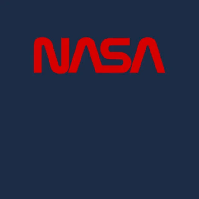 T-Shirt Homme NASA Worm Logotype - Bleu Marine