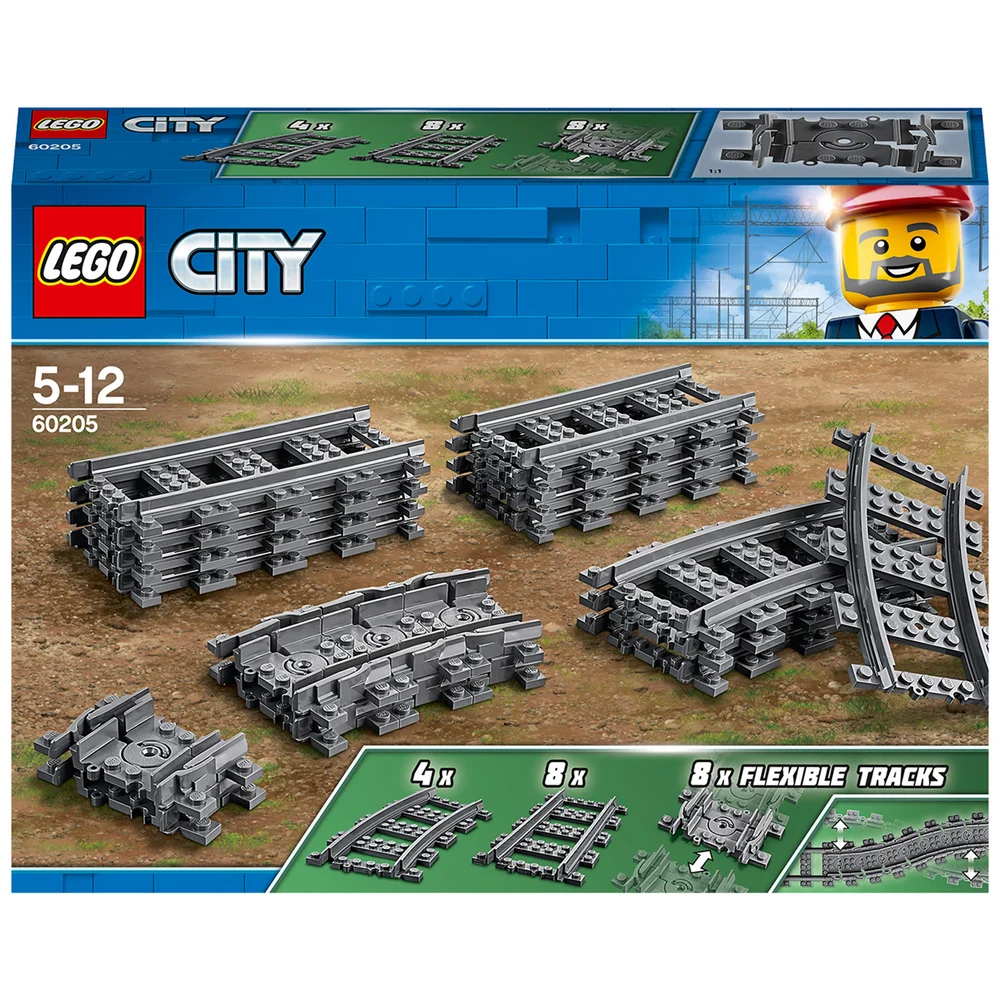 LEGO City: Pack de Rails, Ensemble d'Accessoires d'Extension City: Train (60205) Image 1