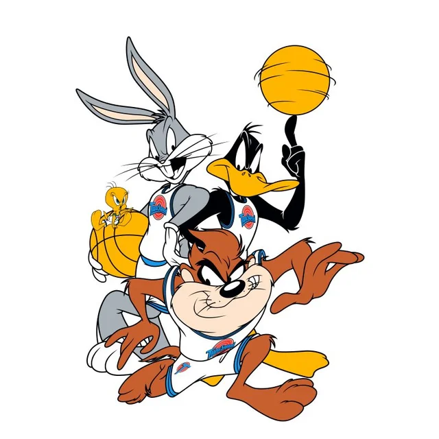 T-Shirt Homme Le Groupe Space Jam - Blanc