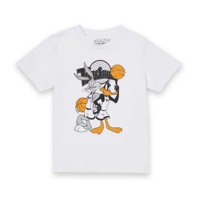 T-Shirt Enfant Bugs et Daffy Time Squad Space Jam - Blanc