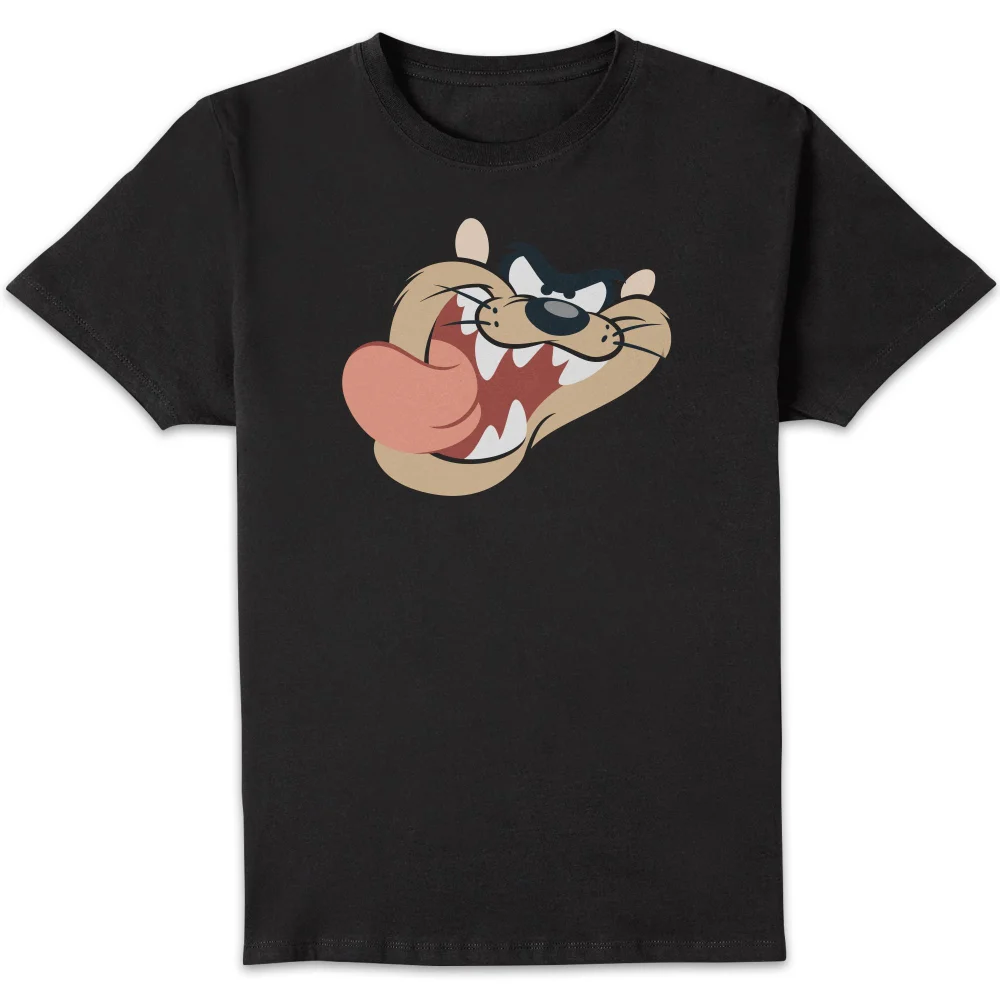 T-Shirt Homme Gros Plan Taz Diable de Tasmanie Looney Tunes - Noir - S Image 1