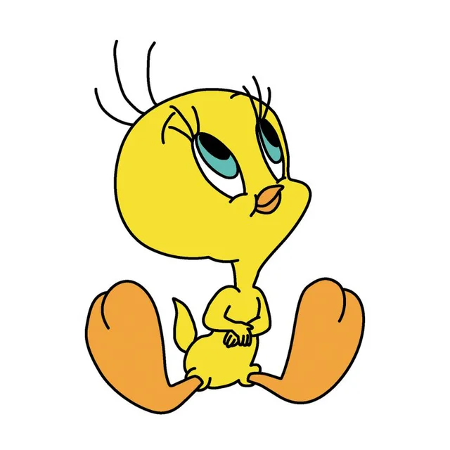 T-Shirt Homme Titi Assis Looney Tunes - Blanc