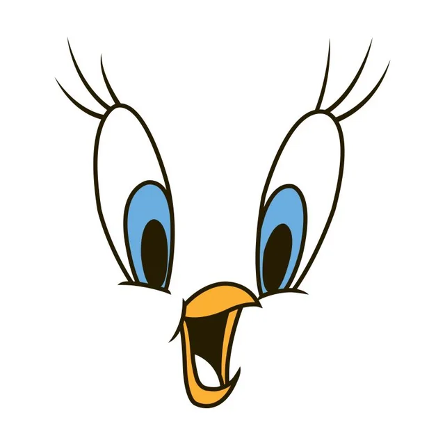 T-Shirt Homme Titi Gros Plan Looney Tunes - Blanc