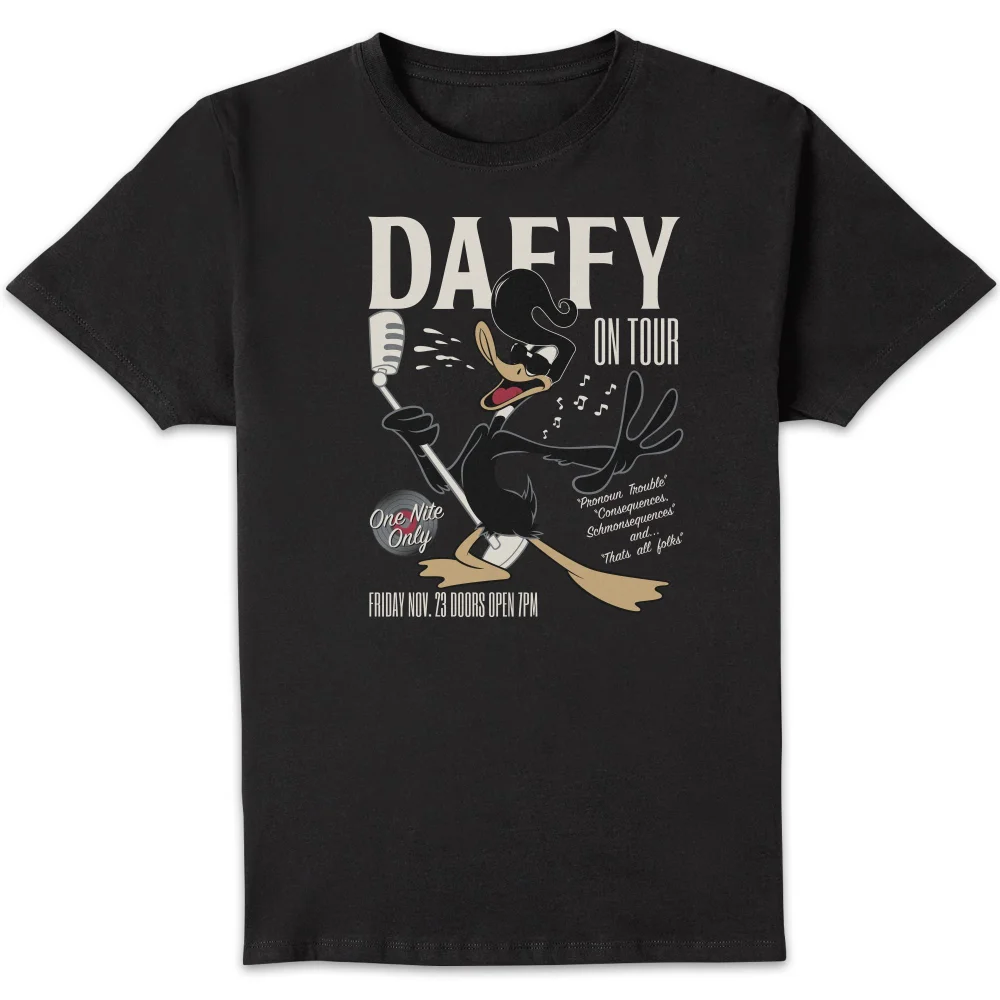 T-Shirt Homme Concert Daffy Looney Tunes - Noir - S Image 1