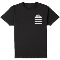 T-Shirt Homme Taz Poche à Rayures Looney Tunes - Noir