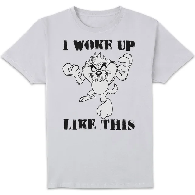 T-Shirt Homme Woke Up Like This Looney Tunes - Blanc
