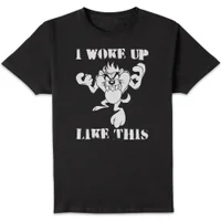 T-Shirt Homme Woke Up Like This Looney Tunes - Noir - undefined undefined
