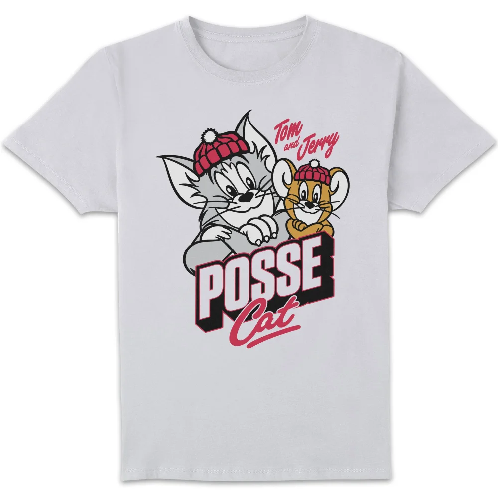 T-Shirt Homme Posse Cat Tom et Jerry - Blanc - S Image 1