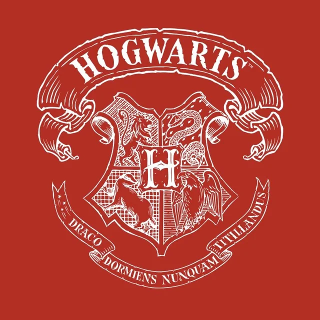 T-Shirt Homme Blason de Poudlard - Harry Potter - Rouge