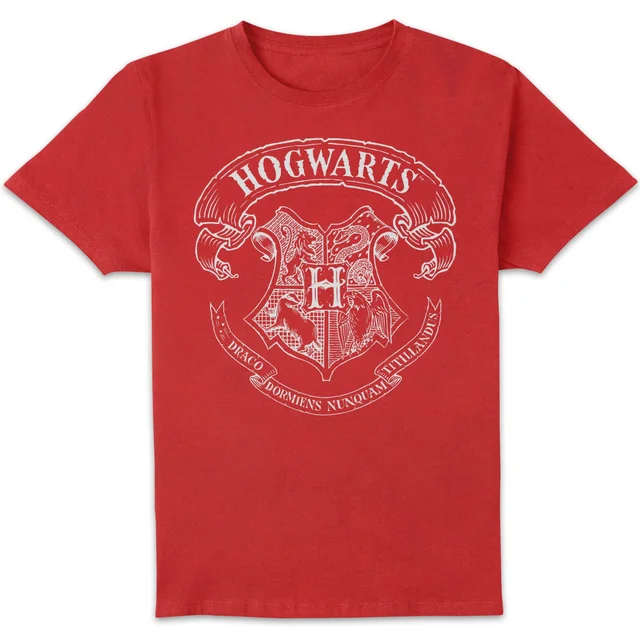 T-Shirt Homme Blason de Poudlard - Harry Potter - Rouge
