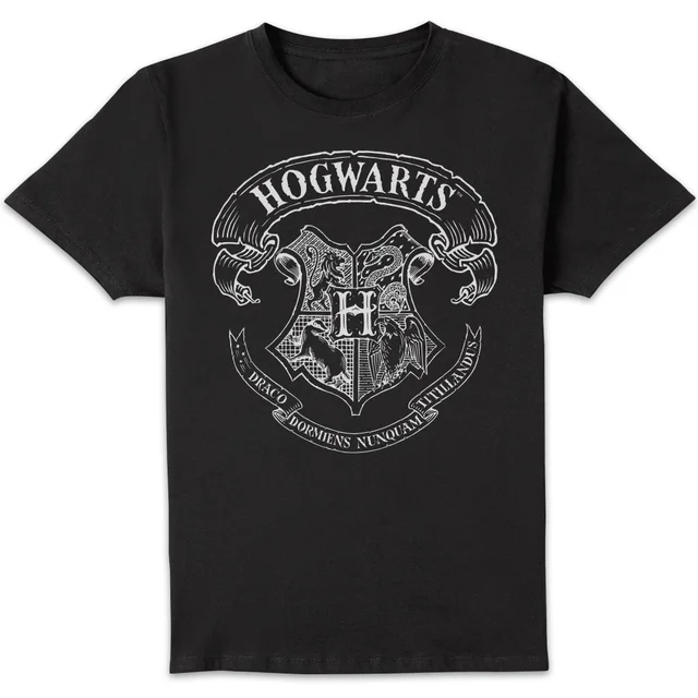 T-Shirt Homme Blason de Poudlard - Harry Potter - Noir