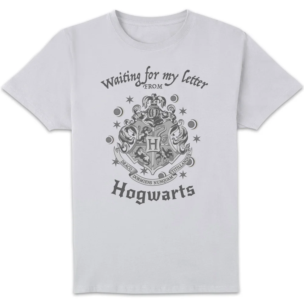 T-Shirt Homme J'attends Ma Lettre de Poudlard - Harry Potter - Blanc - S Image 1