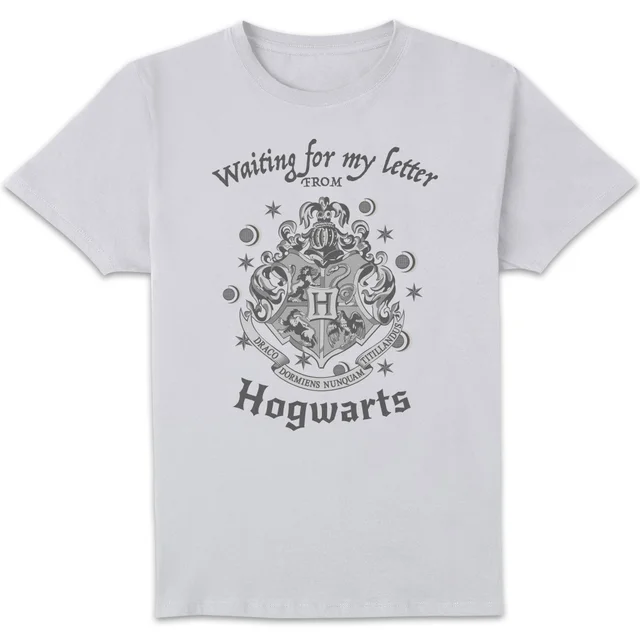 T-Shirt Homme J'attends Ma Lettre de Poudlard - Harry Potter - Blanc