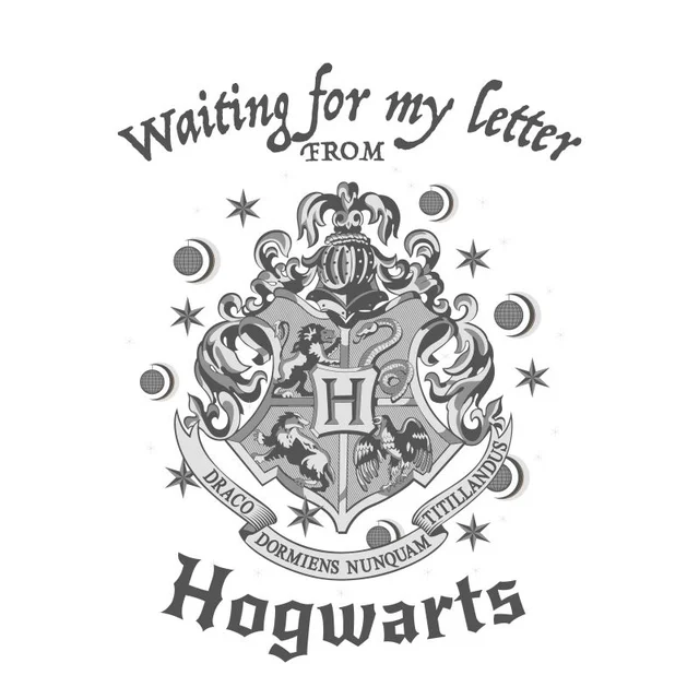 T-Shirt Homme J'attends Ma Lettre de Poudlard - Harry Potter - Blanc