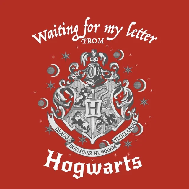 T-Shirt Homme J'attends Ma Lettre de Poudlard - Harry Potter - Rouge