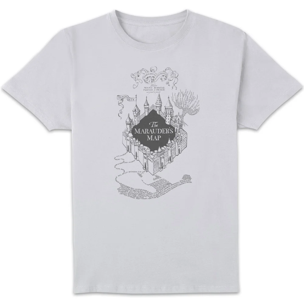 T-Shirt Homme Carte du Maraudeur - Harry Potter - Blanc - S Image 1