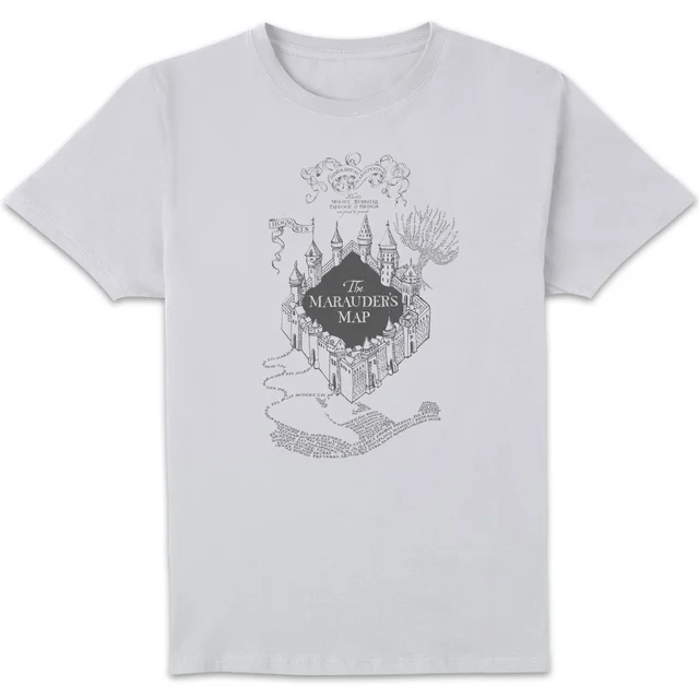 T-Shirt Homme Carte du Maraudeur - Harry Potter - Blanc