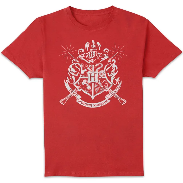 T-Shirt Homme Emblèmes des Maisons de Poudlard - Harry Potter - Rouge