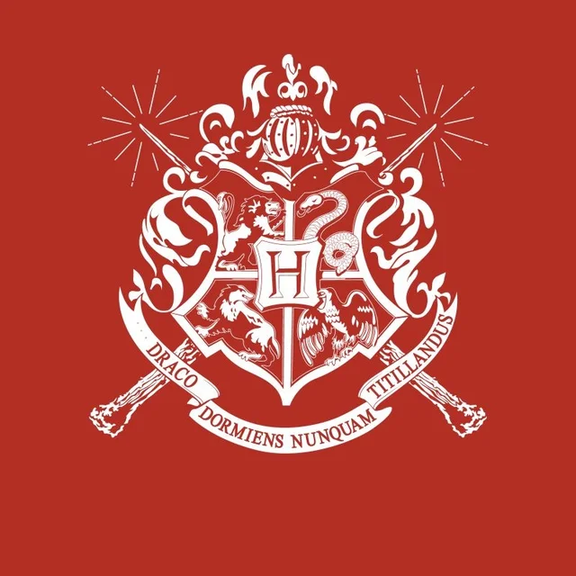 T-Shirt Homme Emblèmes des Maisons de Poudlard - Harry Potter - Rouge