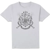 T-Shirt Homme Emblèmes des Maisons de Poudlard - Harry Potter - Blanc