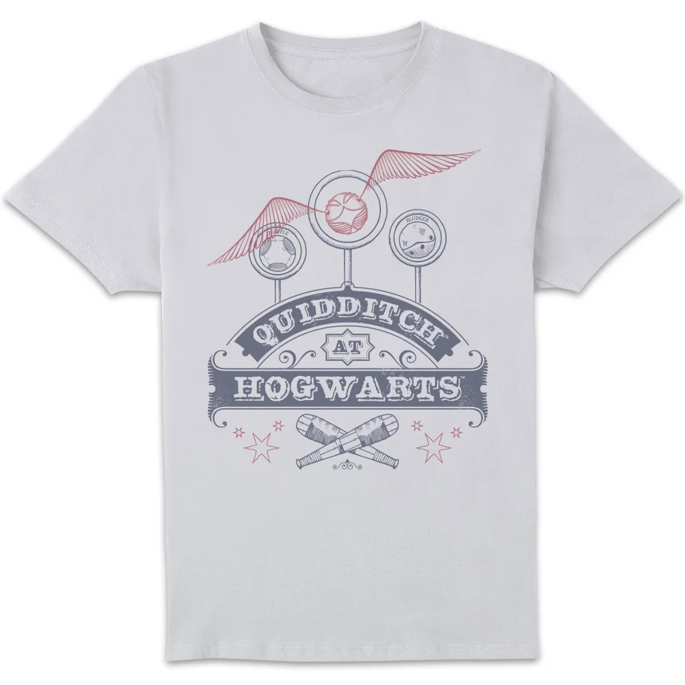 T-Shirt Homme Quidditch à Poudlard - Harry Potter - Blanc - S Image 1