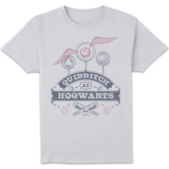 T-Shirt Homme Quidditch à Poudlard - Harry Potter - Blanc