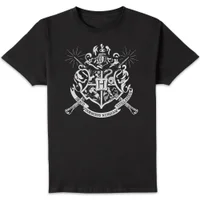 T-Shirt Homme Emblèmes des Maisons de Poudlard - Harry Potter - Noir