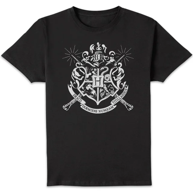 T-Shirt Homme Emblèmes des Maisons de Poudlard - Harry Potter - Noir