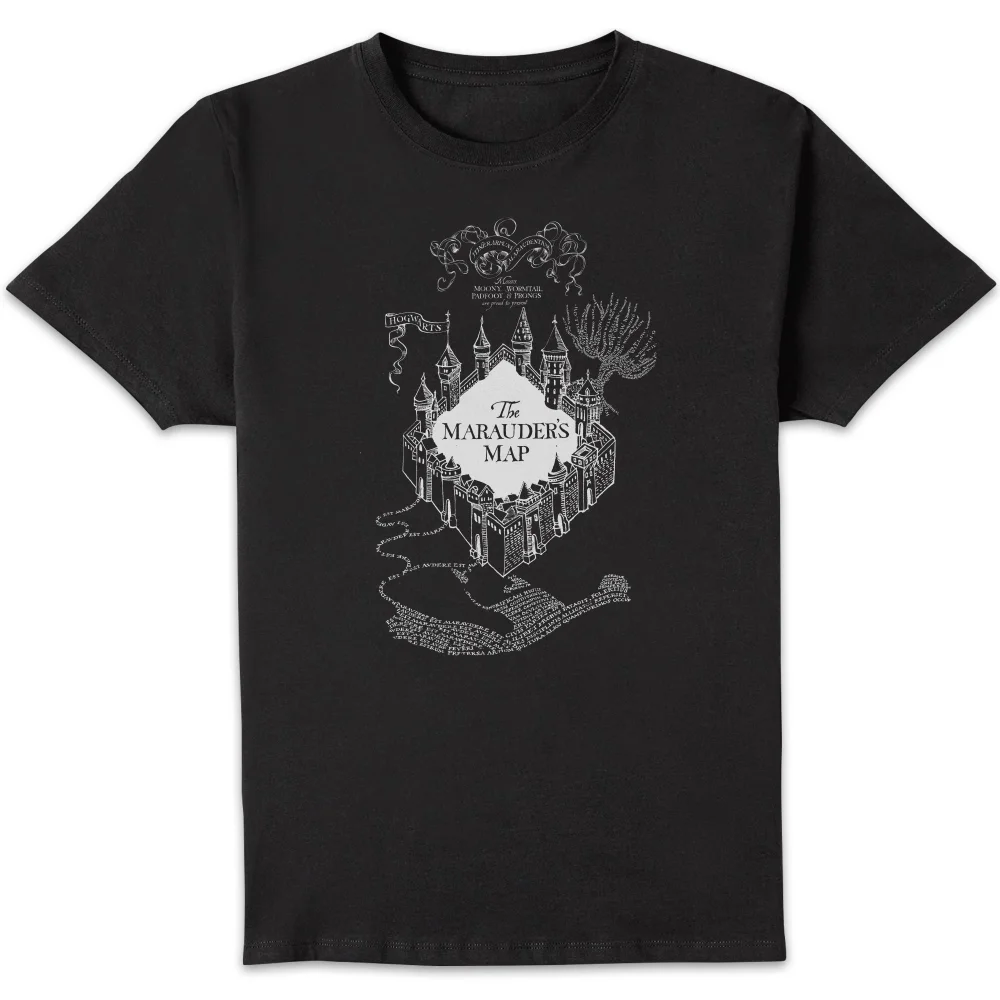 T-Shirt Homme Carte du Maraudeur - Harry Potter - Noir - S Image 1