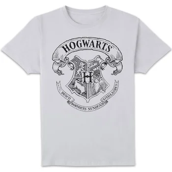 T-Shirt Homme Blason de Poudlard - Harry Potter - Blanc
