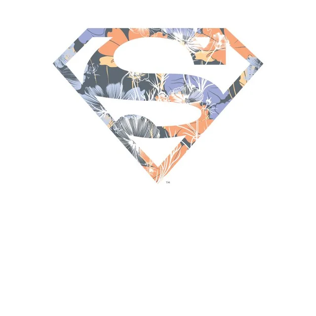 T-Shirt Homme Logo Superman Fleuri DC Originals - Blanc