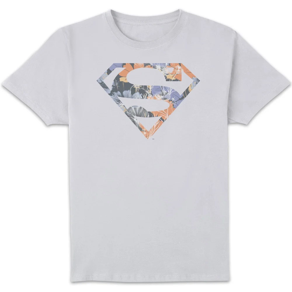 T-Shirt Homme Logo Superman Fleuri DC Originals - Blanc - S Image 1