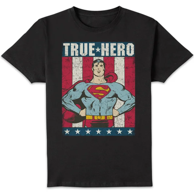 T-Shirt Homme Superman True Hero DC Originals - Noir