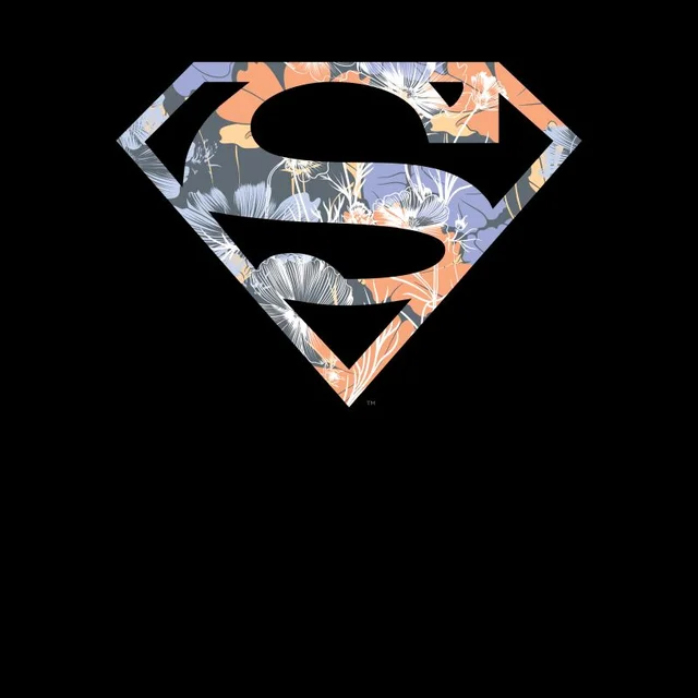 T-Shirt Homme Logo Superman Fleuri DC Originals - Noir