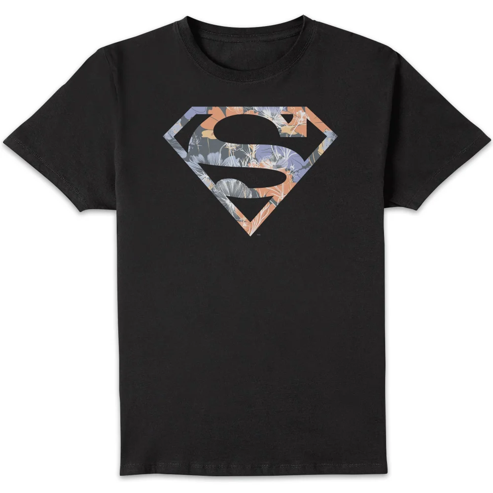 T-Shirt Homme Logo Superman Fleuri DC Originals - Noir - S Image 1