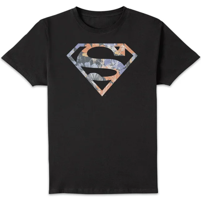 T-Shirt Homme Logo Superman Fleuri DC Originals - Noir