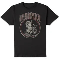 Marvel Deadpool Vintage Circle T-shirt Homme - Noir