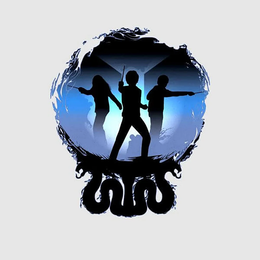 T-Shirt Femme Silhouette de Bataille - Harry Potter - Gris - S Image 1