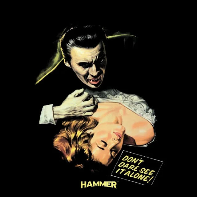 T-Shirt Homme Dracula Don't Dare See It Alone - Noir