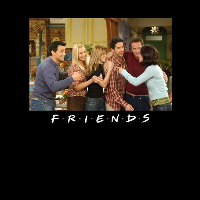 T-Shirt Homme Toute l'Équipe - Friends - Noir
