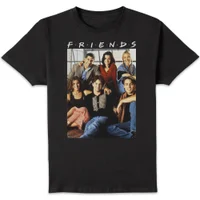 T-Shirt Homme Personnages Rétro - Friends - Noir
