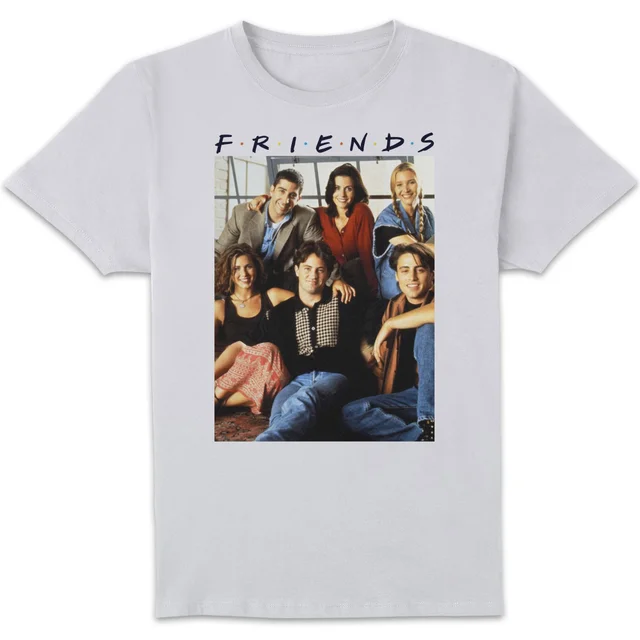 T-Shirt Homme Personnages Rétro - Friends - Blanc
