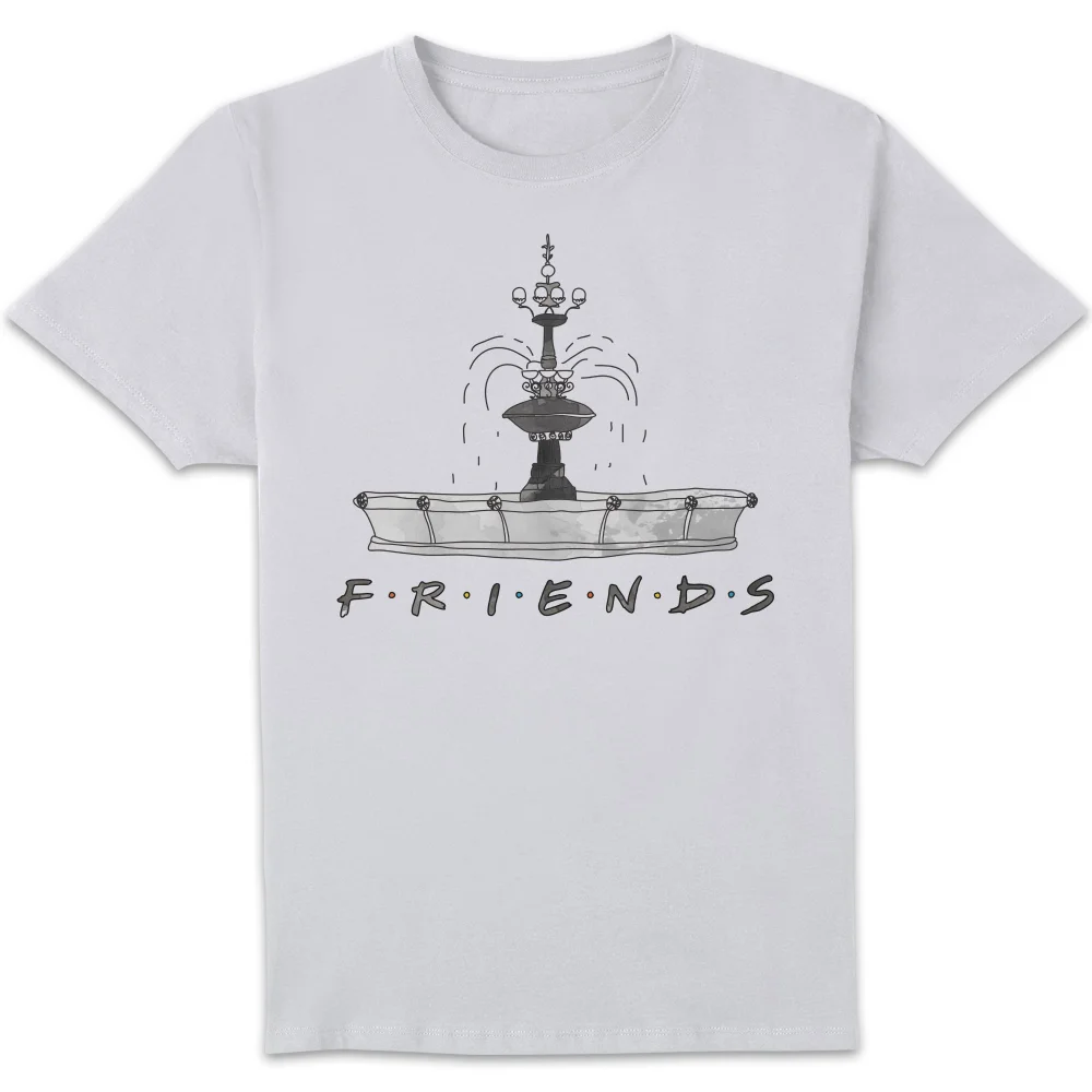 T-Shirt Homme Croquis Fontaine - Friends - Blanc - S Image 1