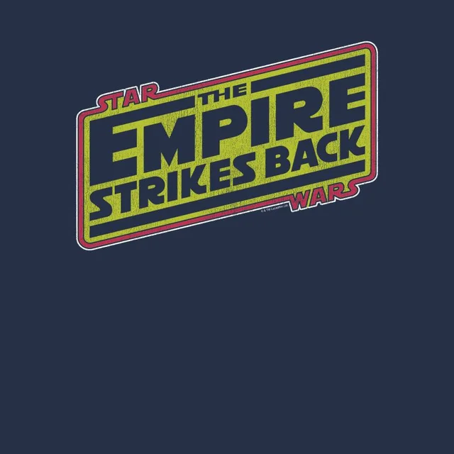 T-Shirt Homme Logo L'empire Contre-Attaque Star Wars Classic - Bleu Marine