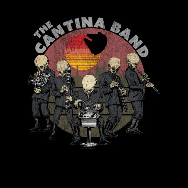 T-Shirt Homme Cantina Band Star Wars Classic - Noir